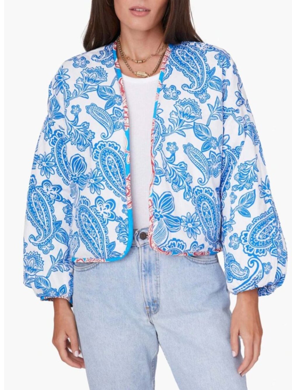XiRENA Rhys‎ Cloud Silk Reversible Quilted Jacket Size Small